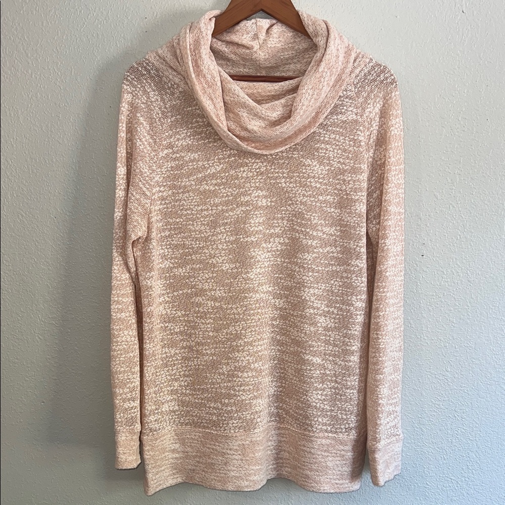 LOFT Soft Beige Cowl Neck Sweater